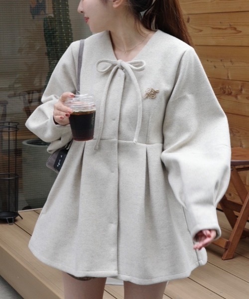 メルトンペプラムトップ（その他アウター）｜jumelle（ジュメロ）の