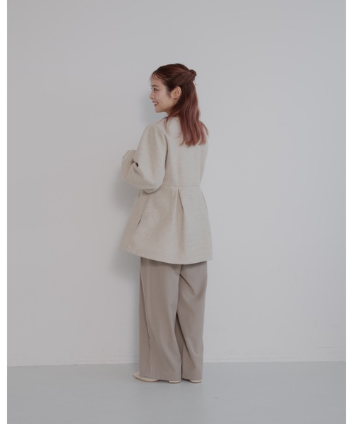 メルトンペプラムトップ（その他アウター）｜jumelle（ジュメロ）の