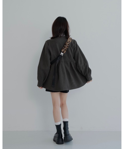 jumelle メルトンペプラムトップ グレー メルトンペプラムトップ | トップス | JUMELLE