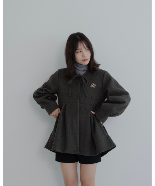 メルトンペプラムトップ（その他アウター）｜JUMELLE（ジュメロ）の