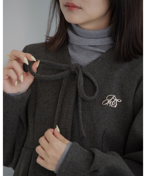 jumelle メルトンペプラムトップ グレー メルトンペプラムトップ | トップス | JUMELLE