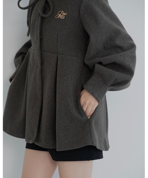 メルトンペプラムトップ（その他アウター）｜jumelle（ジュメロ）の