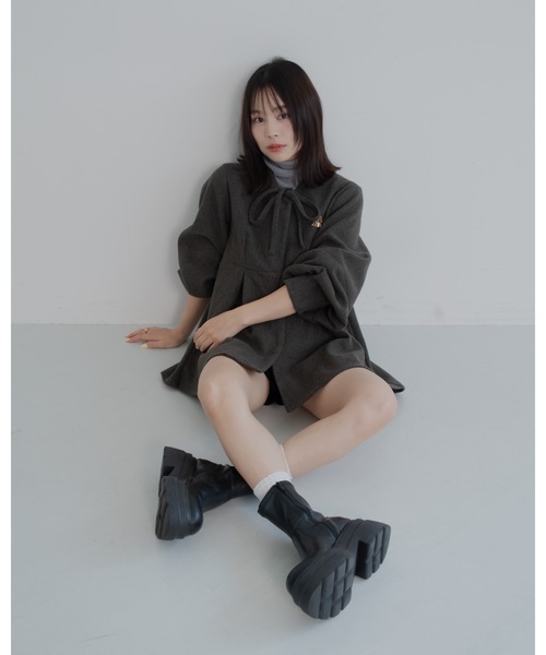 JUMELLE（ジュメロ）の「メルトンペプラムトップ（その他アウター