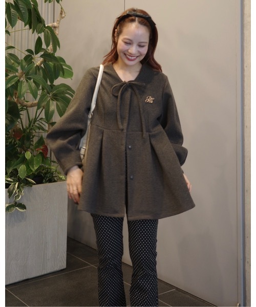 メルトンペプラムトップ（その他アウター）｜JUMELLE（ジュメロ）の