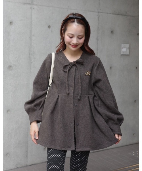 メルトンペプラムトップ（その他アウター）｜jumelle（ジュメロ）の