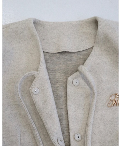 メルトンペプラムトップ（その他アウター）｜JUMELLE（ジュメロ）の