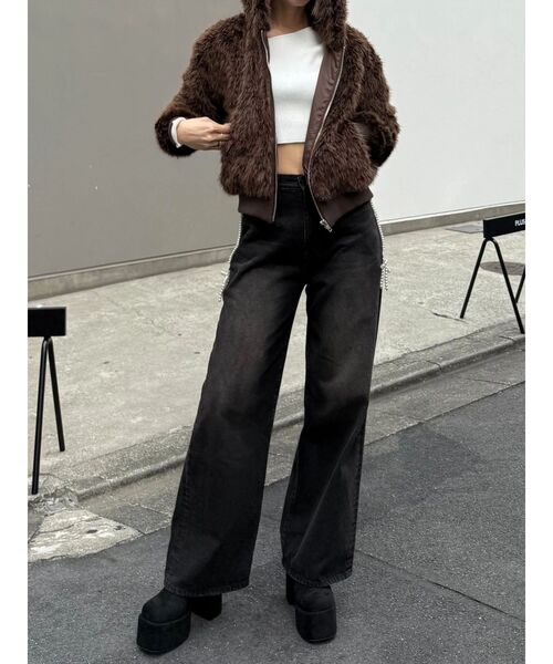 EMODA（エモダ）の「フードフェイクファーブルゾン（ブルゾン）」 - WEAR