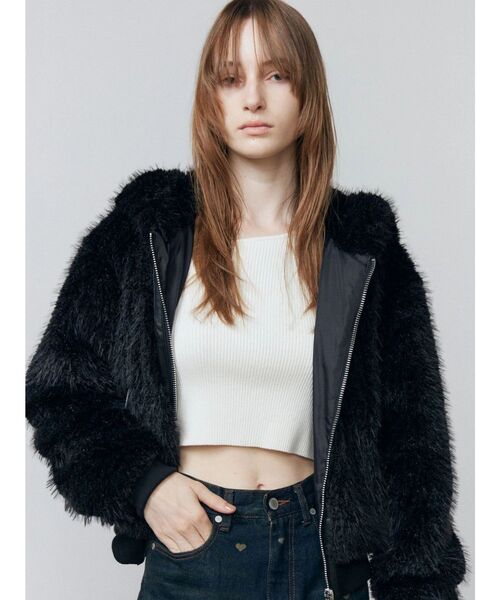 セール】フードフェイクファーブルゾン（ブルゾン）｜EMODA（エモダ