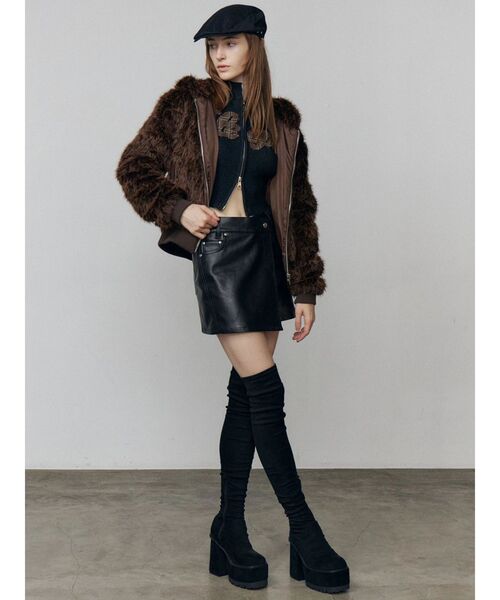 セール】フードフェイクファーブルゾン（ブルゾン）｜EMODA（エモダ