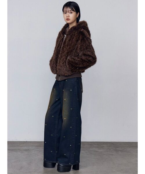 セール】フードフェイクファーブルゾン（ブルゾン）｜EMODA（エモダ