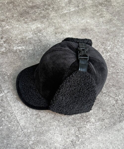 CPCM（シーピーシーエム）の「コーデュロイフライトキャップ（キャップ・レディース・ブラック/ブラウン/ベージュ・FREE）」の10枚目の写真