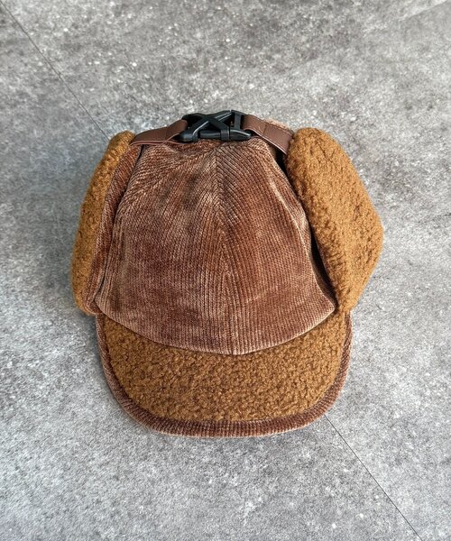 CPCM（シーピーシーエム）の「コーデュロイフライトキャップ（キャップ・レディース・ブラック/ブラウン/ベージュ・FREE）」の18枚目の写真
