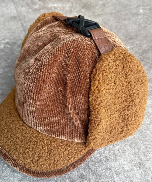 CPCM（シーピーシーエム）の「コーデュロイフライトキャップ（キャップ・レディース・ブラック/ブラウン/ベージュ・FREE）」の22枚目の写真