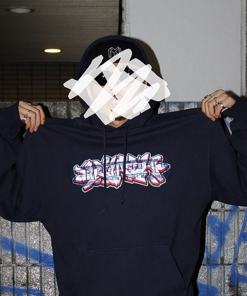 SUBWARE(サブウェア)の「SUBWARE / サブウェア STASH PIECE+TRAINCAR HOODIE(パーカー・メンズ・ネイビー・MEDIUM/LARGE)」の2枚目の写真