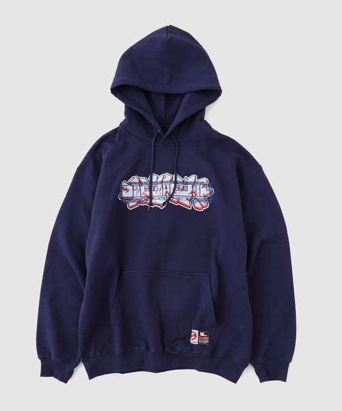 SUBWARE(サブウェア)の「SUBWARE / サブウェア STASH PIECE+TRAINCAR HOODIE(パーカー・メンズ・ネイビー・MEDIUM/LARGE)」の4枚目の写真