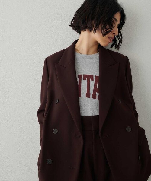 Whim Gazette（ウィムガゼット）の「ダブルテーラードジャケット（テーラードジャケット・レディース・ブラウン/ブラック・FREE）」の8枚目の写真