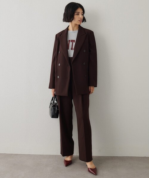 Whim Gazette（ウィムガゼット）の「ダブルテーラードジャケット（テーラードジャケット・レディース・ブラウン/ブラック・FREE）」の19枚目の写真
