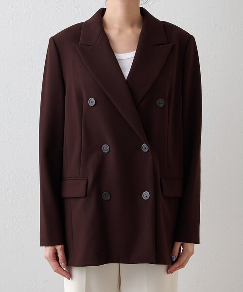 Whim Gazette（ウィムガゼット）の「ダブルテーラードジャケット（テーラードジャケット・レディース・ブラウン/ブラック・FREE）」の9枚目の写真