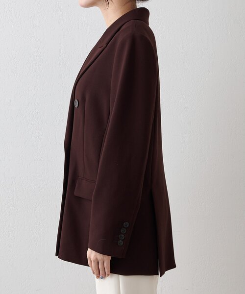Whim Gazette（ウィムガゼット）の「ダブルテーラードジャケット（テーラードジャケット・レディース・ブラウン/ブラック・FREE）」の10枚目の写真
