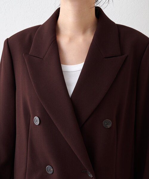 Whim Gazette（ウィムガゼット）の「ダブルテーラードジャケット（テーラードジャケット・レディース・ブラウン/ブラック・FREE）」の12枚目の写真