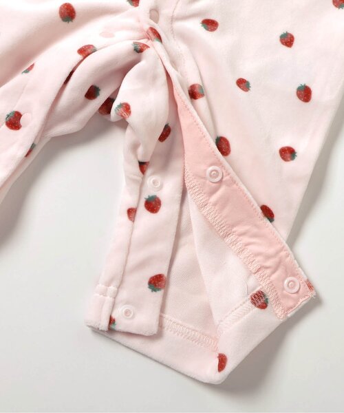 べロア総柄カバーオール（ロンパース）｜apres les cours