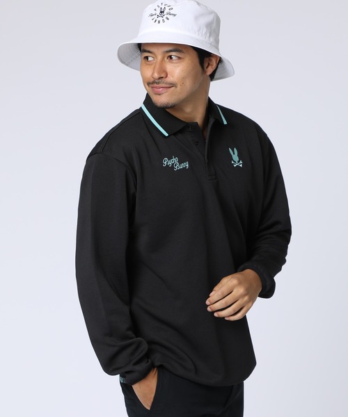 セール】[GOLF]モダングラフィック ロングスリーブポロシャツ