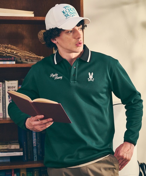 [GOLF]モダングラフィック ロングスリーブポロシャツ