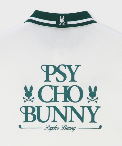 Psycho Bunny（サイコバニー）の「[GOLF]モダングラフィック ロングスリーブポロシャツ（ポロシャツ・メンズ・ダークグリーン/ホワイト/ブラック・MEDIUM/X-LARGE/LARGE）」の8枚目の写真