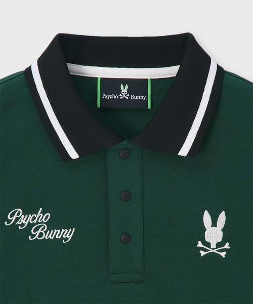 Psycho Bunny（サイコバニー）の「[GOLF]モダングラフィック ロングスリーブポロシャツ（ポロシャツ・メンズ・ダークグリーン/ホワイト/ブラック・MEDIUM/X-LARGE/LARGE）」の20枚目の写真