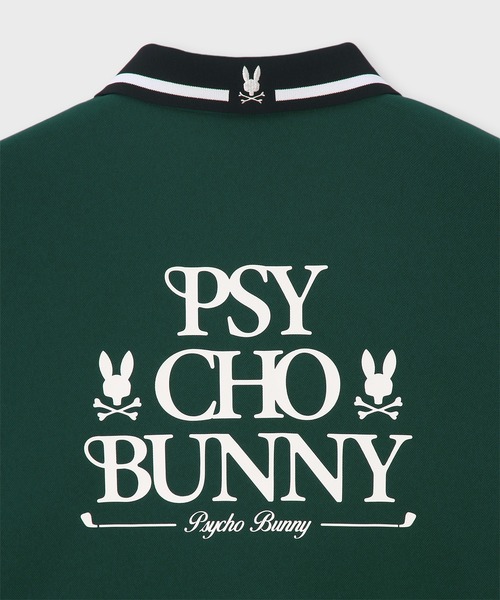 Psycho Bunny（サイコバニー）の「[GOLF]モダングラフィック ロングスリーブポロシャツ（ポロシャツ・メンズ・ダークグリーン/ホワイト/ブラック・MEDIUM/X-LARGE/LARGE）」の22枚目の写真
