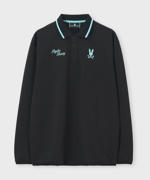 Psycho Bunny（サイコバニー）の「[GOLF]モダングラフィック ロングスリーブポロシャツ（ポロシャツ・メンズ・ダークグリーン/ホワイト/ブラック・MEDIUM/X-LARGE/LARGE）」の12枚目の写真