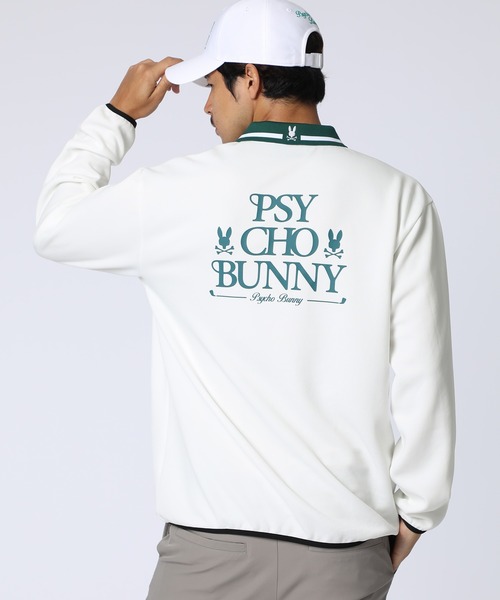 Psycho Bunny（サイコバニー）の「[GOLF]モダングラフィック ロングスリーブポロシャツ（ポロシャツ・メンズ・ダークグリーン/ホワイト/ブラック・MEDIUM/X-LARGE/LARGE）」の5枚目の写真