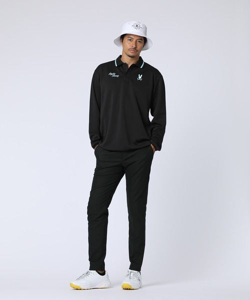 Psycho Bunny（サイコバニー）の「[GOLF]モダングラフィック ロングスリーブポロシャツ（ポロシャツ・メンズ・ダークグリーン/ホワイト/ブラック・MEDIUM/X-LARGE/LARGE）」の11枚目の写真