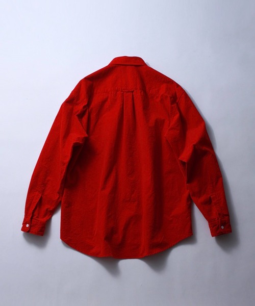 soe（ソーイ）の「Garment Dyed Dad Shirts RED（シャツ/ブラウス・メンズ・レッド・1）」の5枚目の写真