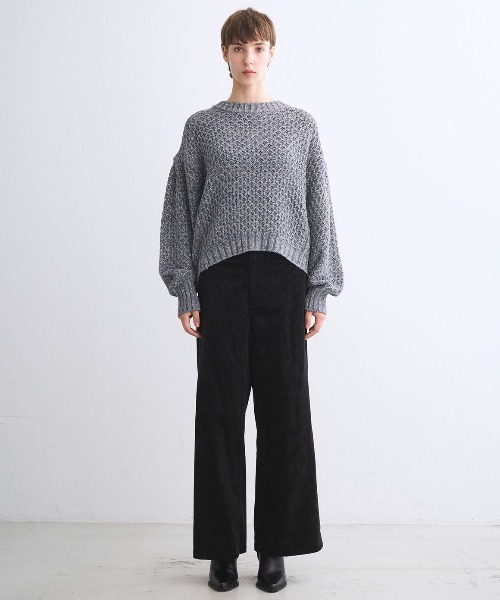 three dots(スリードッツ)の「スパークリング セーター(ニット/セーター・レディース・ベージュ/ホワイト系その他/チャコールグレー/ブルー・SMALL)」の14枚目の写真