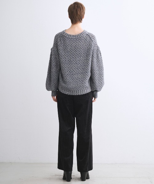 three dots(スリードッツ)の「スパークリング セーター(ニット/セーター・レディース・ベージュ/ホワイト系その他/チャコールグレー/ブルー・SMALL)」の16枚目の写真