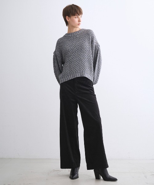 three dots(スリードッツ)の「スパークリング セーター(ニット/セーター・レディース・ベージュ/ホワイト系その他/チャコールグレー/ブルー・SMALL)」の12枚目の写真