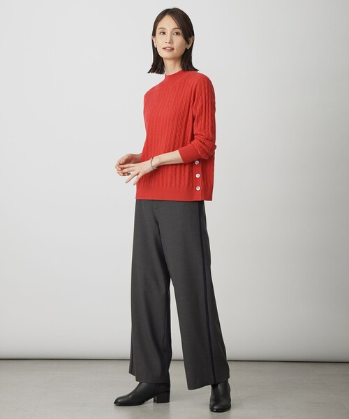 J.PRESS(ジェイプレス)の「WOOL BLEND AIR ハイネック ニット(ニット/セーター・レディース・ライトグリーン系/ピンク系/ライトグレー系/レッド系・T15/T13)」の10枚目の写真