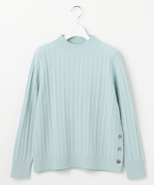 J.PRESS(ジェイプレス)の「WOOL BLEND AIR ハイネック ニット(ニット/セーター・レディース・ライトグリーン系/ピンク系/ライトグレー系/レッド系・T15/T13)」の16枚目の写真