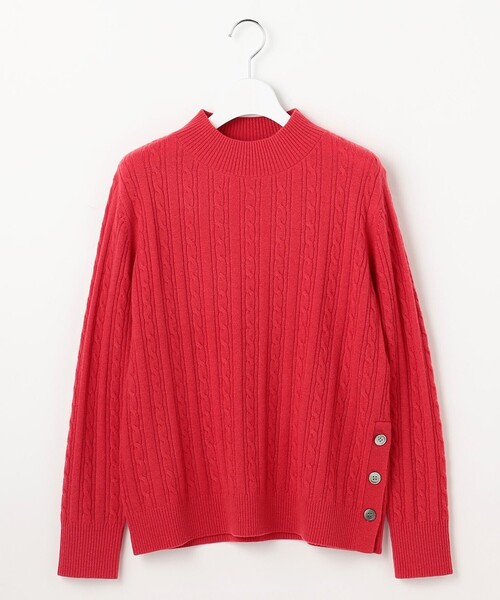 J.PRESS(ジェイプレス)の「WOOL BLEND AIR ハイネック ニット(ニット/セーター・レディース・ライトグリーン系/ピンク系/ライトグレー系/レッド系・T15/T13)」の17枚目の写真