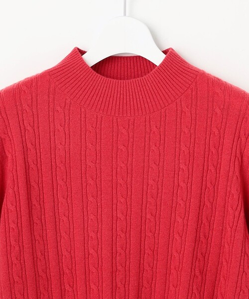 J.PRESS(ジェイプレス)の「WOOL BLEND AIR ハイネック ニット(ニット/セーター・レディース・ライトグリーン系/ピンク系/ライトグレー系/レッド系・T15/T13)」の19枚目の写真