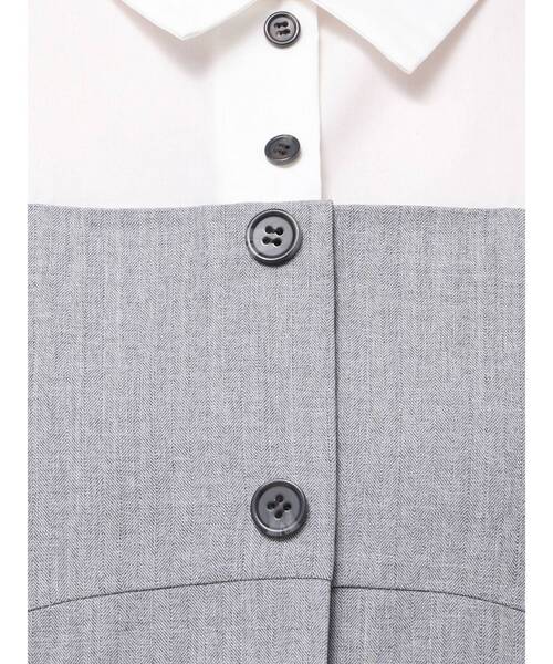 dazzlin（ダズリン）の「スソプリーツジャケットミニワンピース（ワンピース・レディース・ベージュ/ブラウン/グレー・SMALL/MEDIUM）」の7枚目の写真