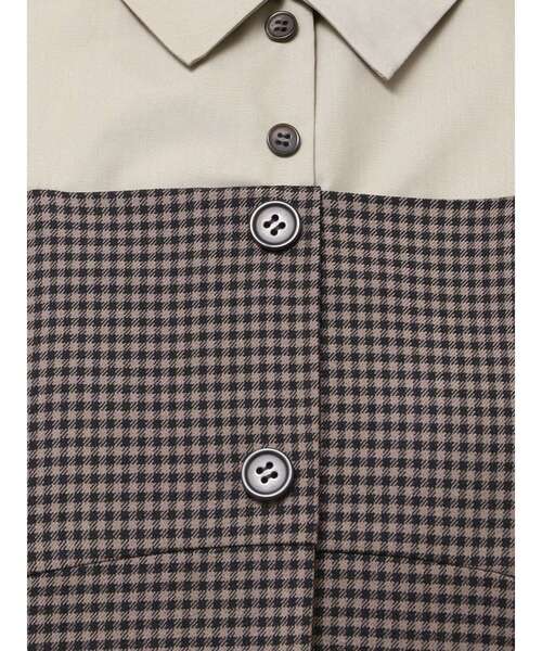 dazzlin（ダズリン）の「スソプリーツジャケットミニワンピース（ワンピース・レディース・ベージュ/ブラウン/グレー・SMALL/MEDIUM）」の8枚目の写真