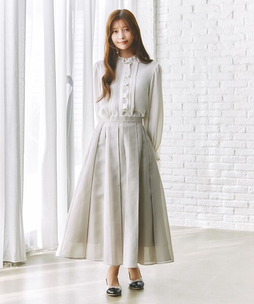 TOCCA(トッカ)の「LUNA VEIL スカート(スカート・レディース・ベージュ系/ネイビー系・0/4)」の18枚目の写真