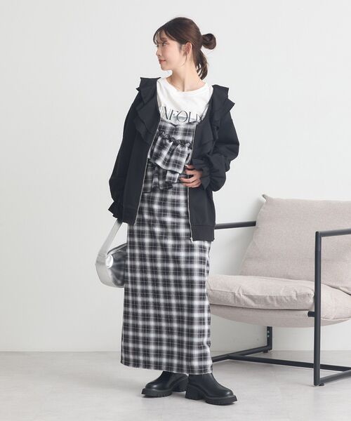 セール】フリルカラーZipウラケブルゾン（ブルゾン）｜earth