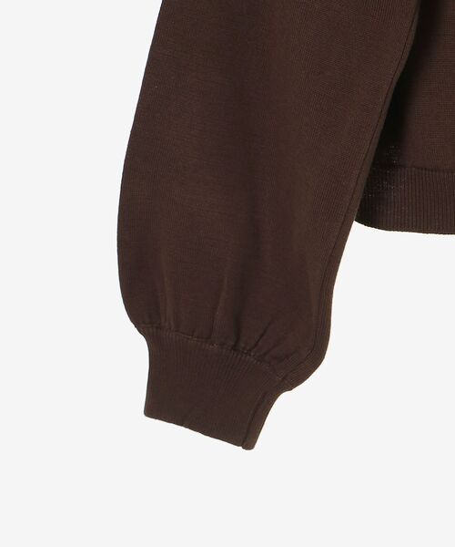MAJESTIC LEGON（マジェスティックレゴン）の「襟付ノースリニットセットオフショルニット（ニット/セーター・レディース・ブラック/チャコールグレー/ブラウン・MEDIUM）」の6枚目の写真