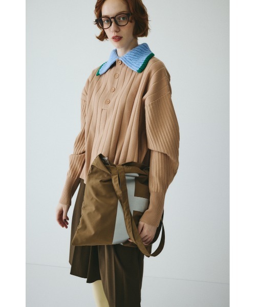 HeRIN.CYE（ヘリンドットサイ）の「H logo tote bag　　Hロゴトートバッグ（トートバッグ・レディース・オレンジ/ブラウン/ブルー・FREE）」の8枚目の写真