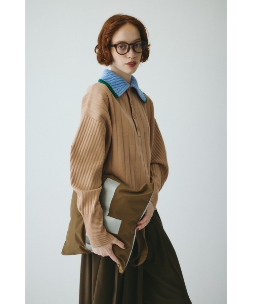 HeRIN.CYE（ヘリンドットサイ）の「H logo tote bag　　Hロゴトートバッグ（トートバッグ・レディース・オレンジ/ブラウン/ブルー・FREE）」の10枚目の写真