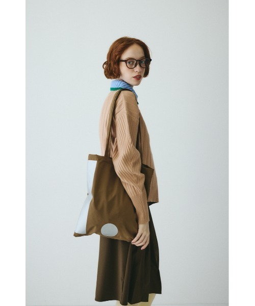 HeRIN.CYE（ヘリンドットサイ）の「H logo tote bag　　Hロゴトートバッグ（トートバッグ・レディース・オレンジ/ブラウン/ブルー・FREE）」の5枚目の写真
