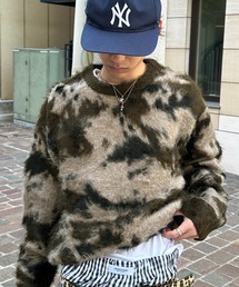 G/FORE ジーフォア シルク混 ニット セーター 迷彩 カモフラ 迷彩 1 G/FORE ジーフォア シルク混 ニット セーター 迷彩 カモフラ